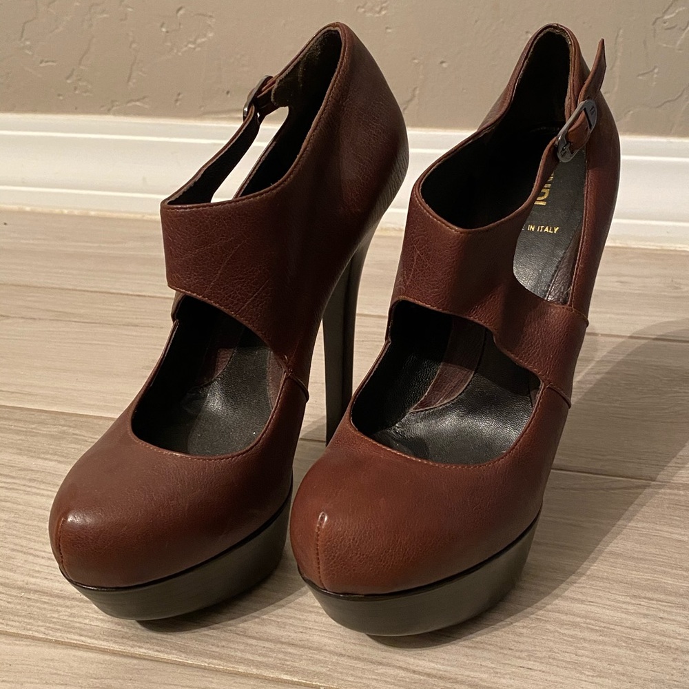 Brown Fendi Heels